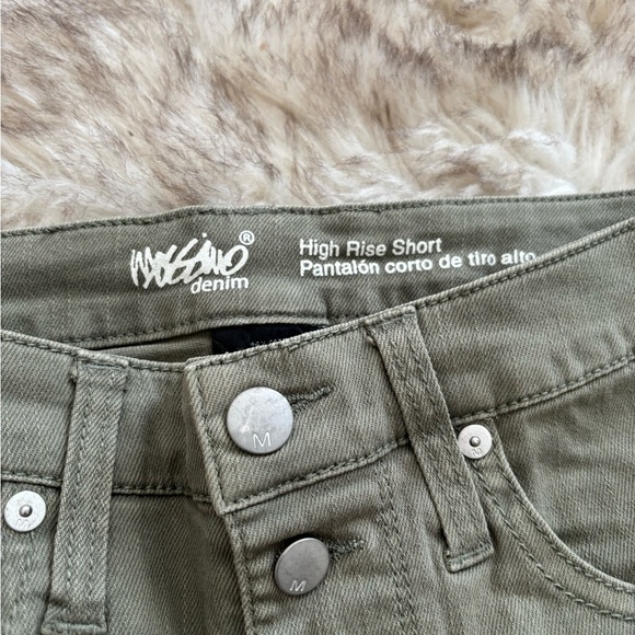 Mossimo Denim Olive Green Lace High Rise Shorts - Picture 4 of 4